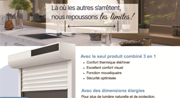 Volet roulant moustiquaire store VMS Profalux chez Zabal Menuiseries