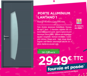 Porte d'entrée moderne