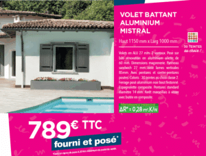 Volets battants solaires motorisés