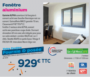 Fenêtre alu haut de gamme
