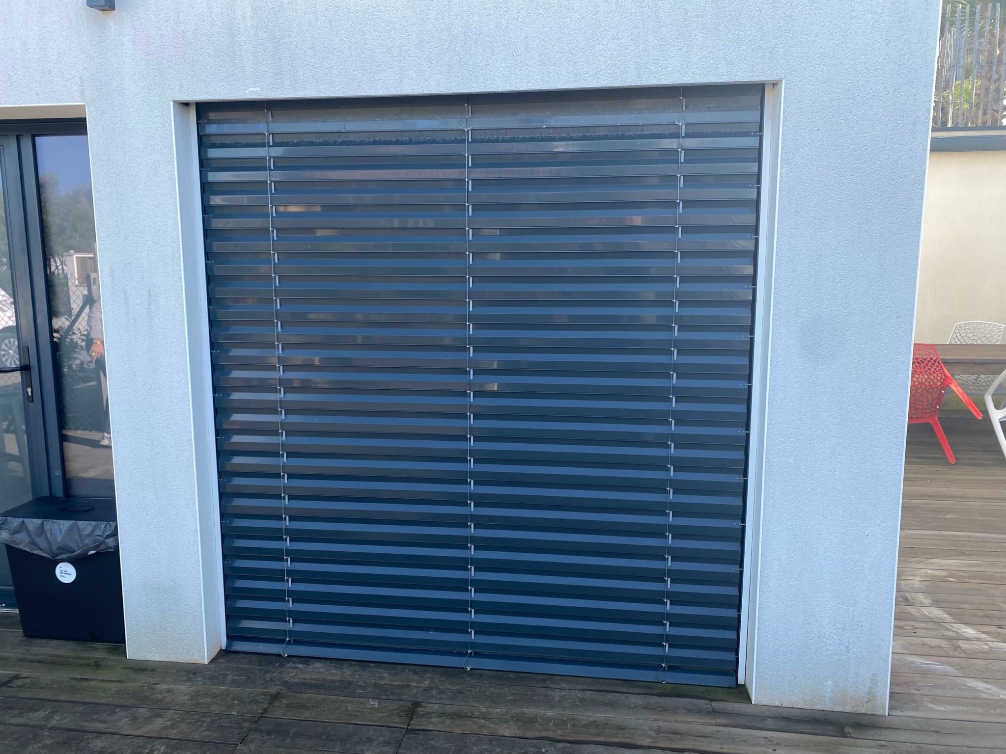 BSO gris 7016 lames en Z installés à Capbreton maison neuve