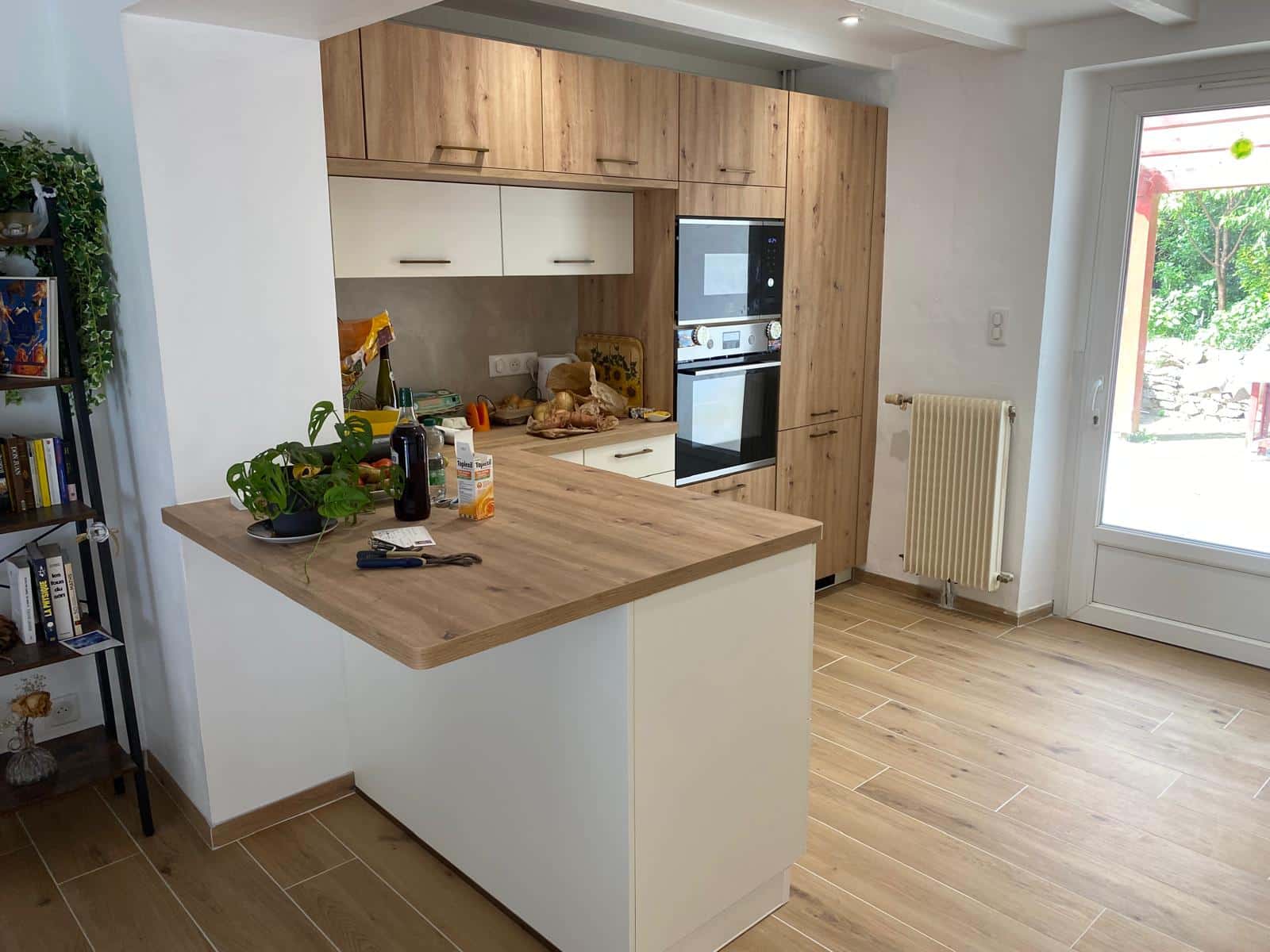 Cuisine sur mesure Burger posée par Zabal Menuiseries