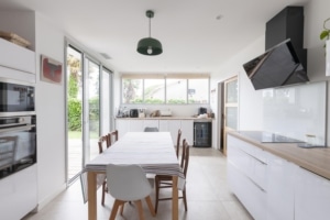 Fenêtres aluminium à ouvrant caché Millet sur maison neuve proche de Hossegor